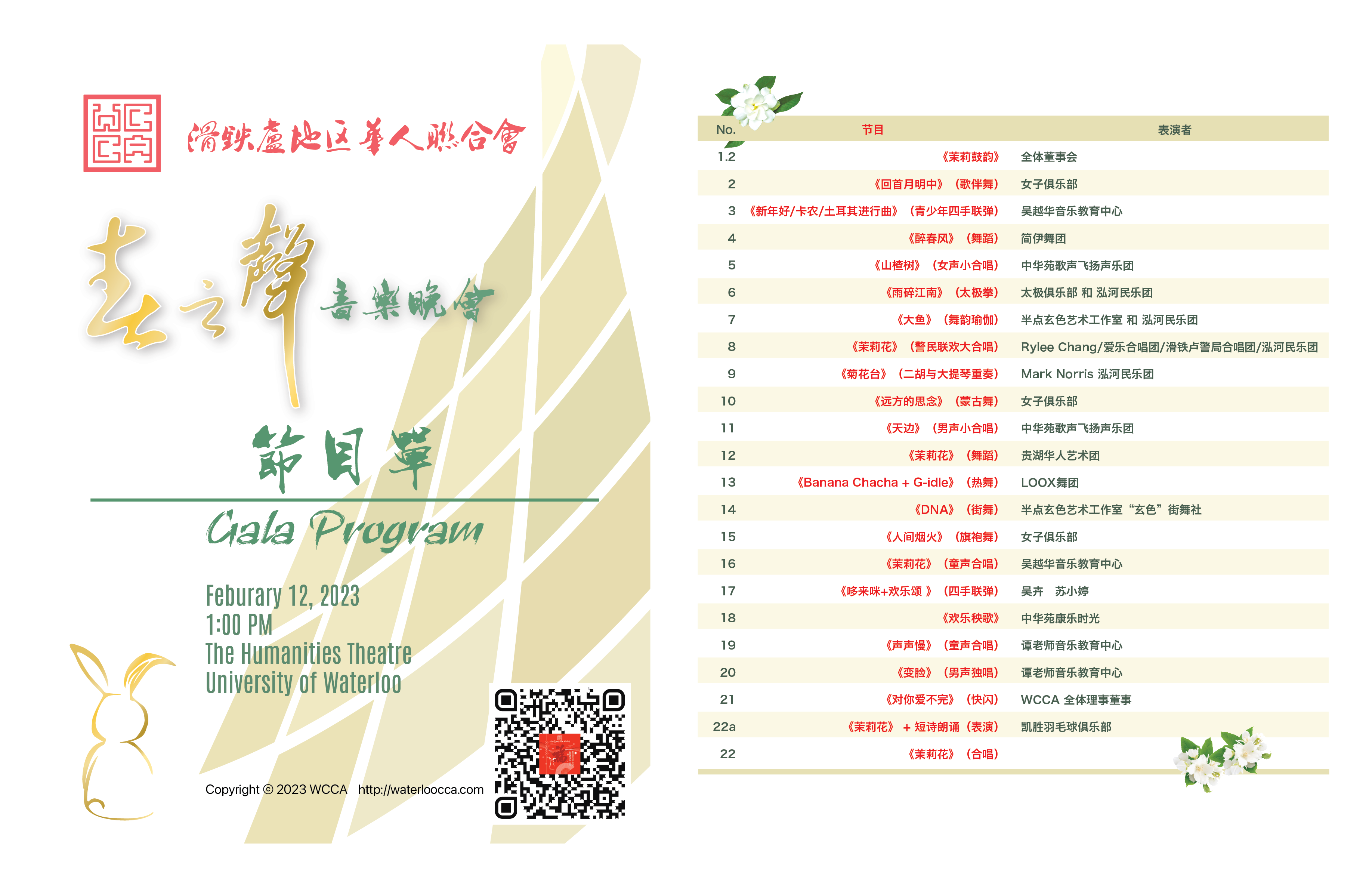 2023 春之声音乐会节目单